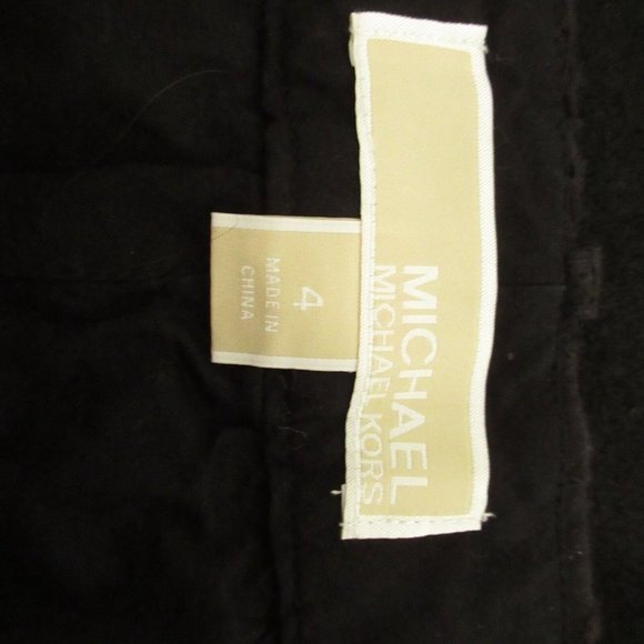 Michael Kors Shorts 4 Black Eyelet Flat Front - Picture 3 of 4